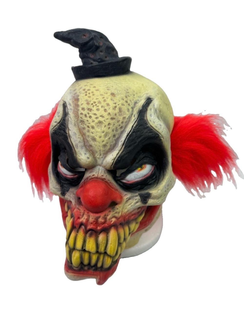 Don Post Studios 2003 Bludie Evil Clown Latex Halloween Mask Paper Magic Cosplay